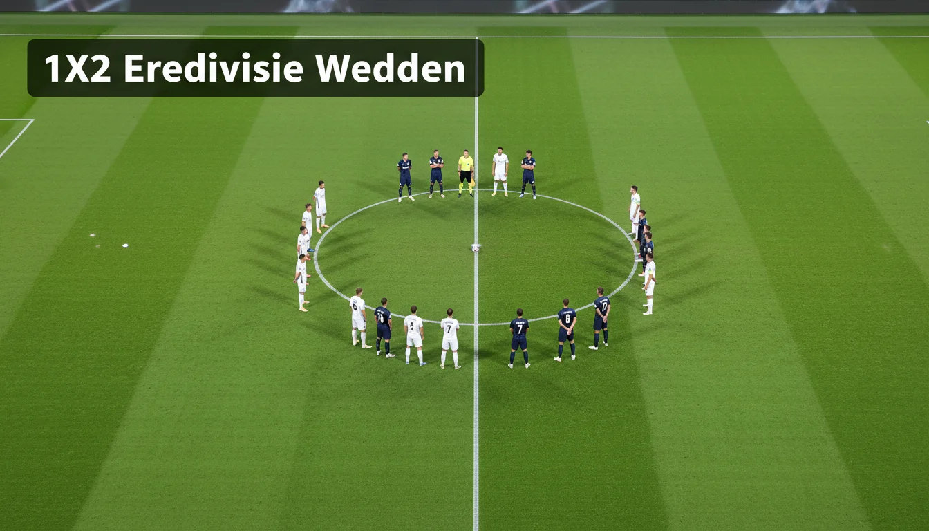 Twee Eredivisie-elftallen staan tegenover elkaar op het middenveld voor de aftrap